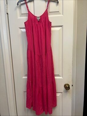 COMO Vintage Fuchsia Maxi Dress S